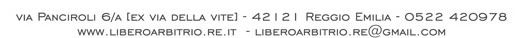 libero arbitrio reggio emilia